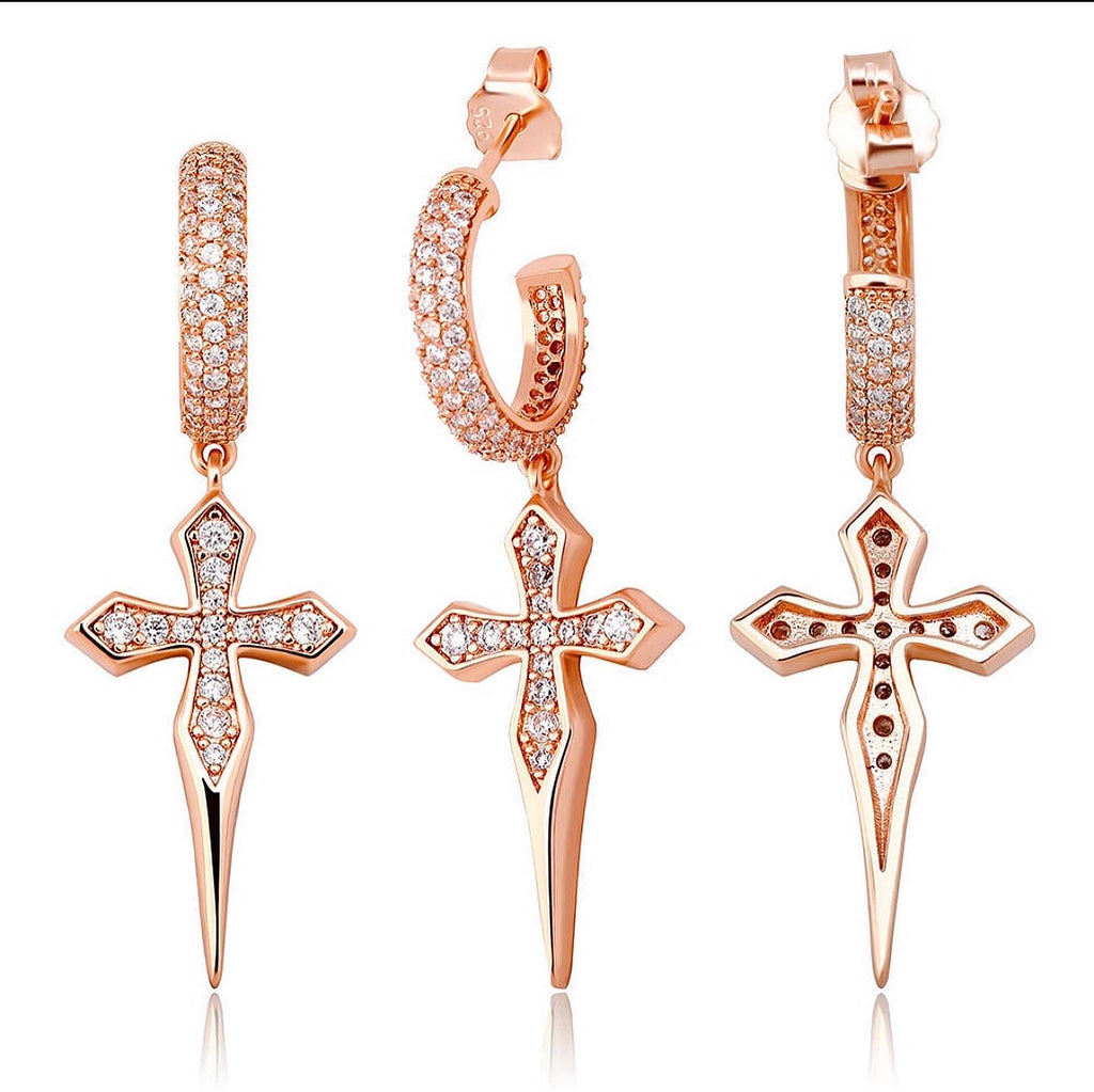 Dagger Cross Earrings