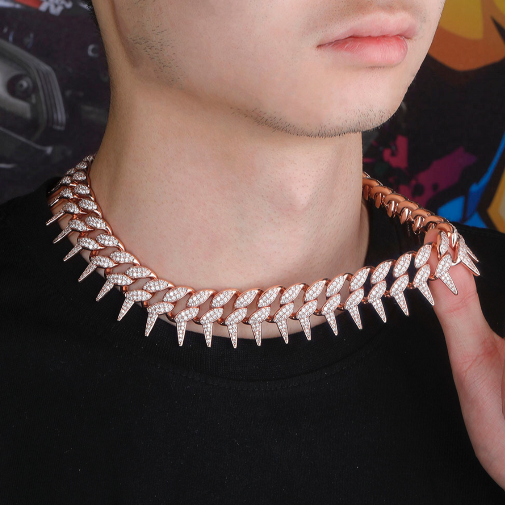 Spiked Cuban Link Chain