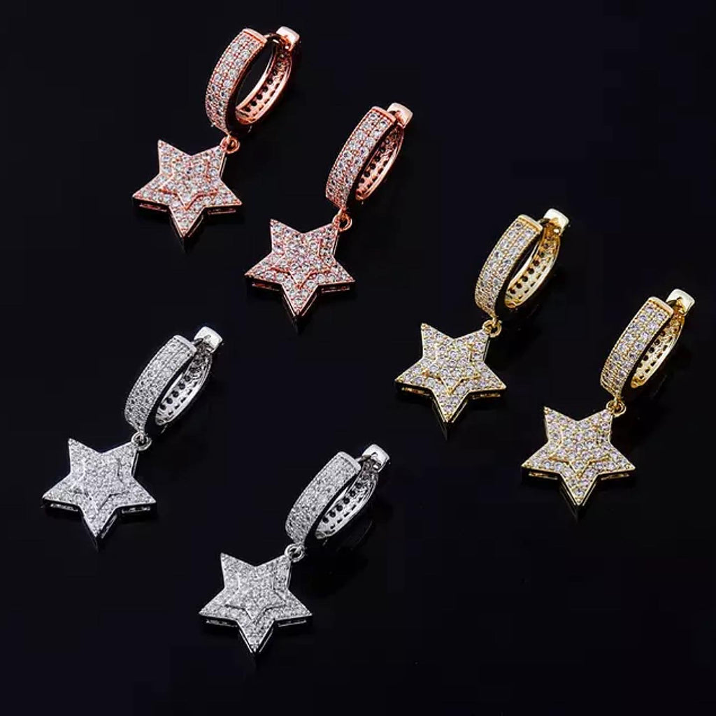 5 Pointed Star Earrings