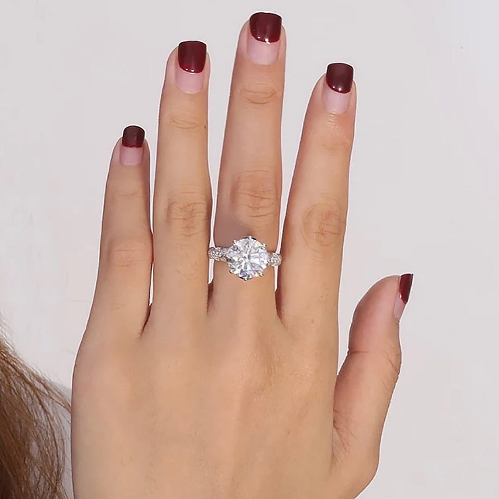 Round Brilliant Cut  “Luxury” Wedding/Engagement Ring