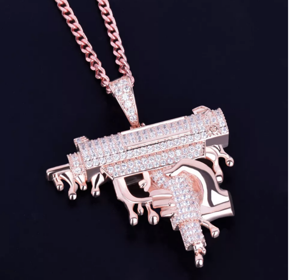 Iced Out Mac Pendant