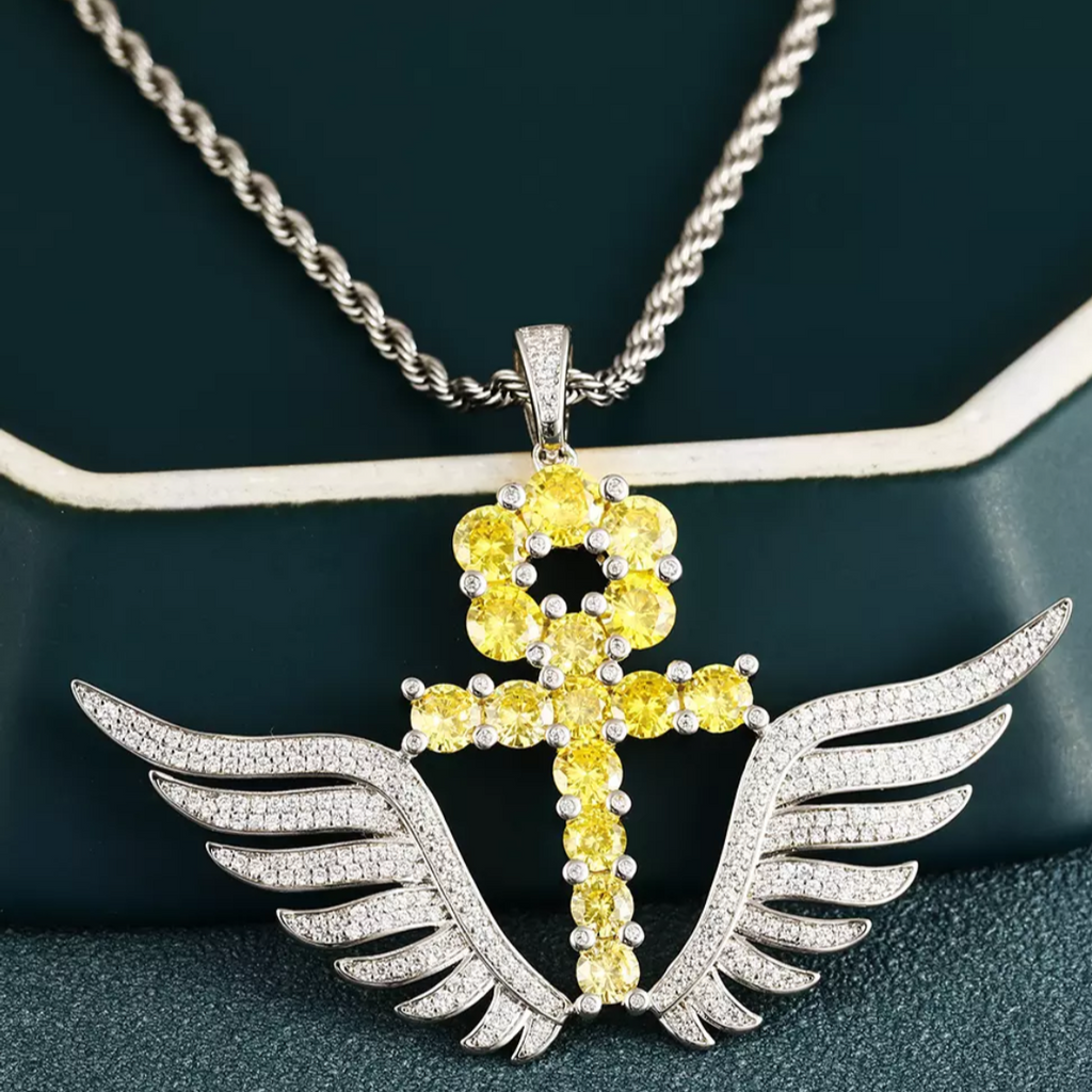 Our Winged Ankh Cross Pendant